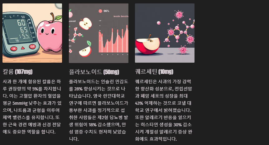 사과의 영양소