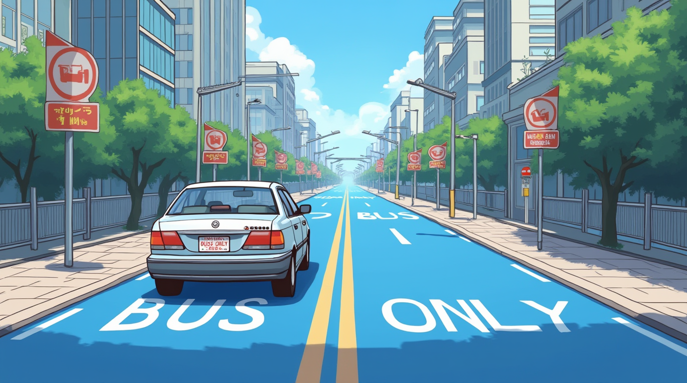 버스전용차로 범칙금