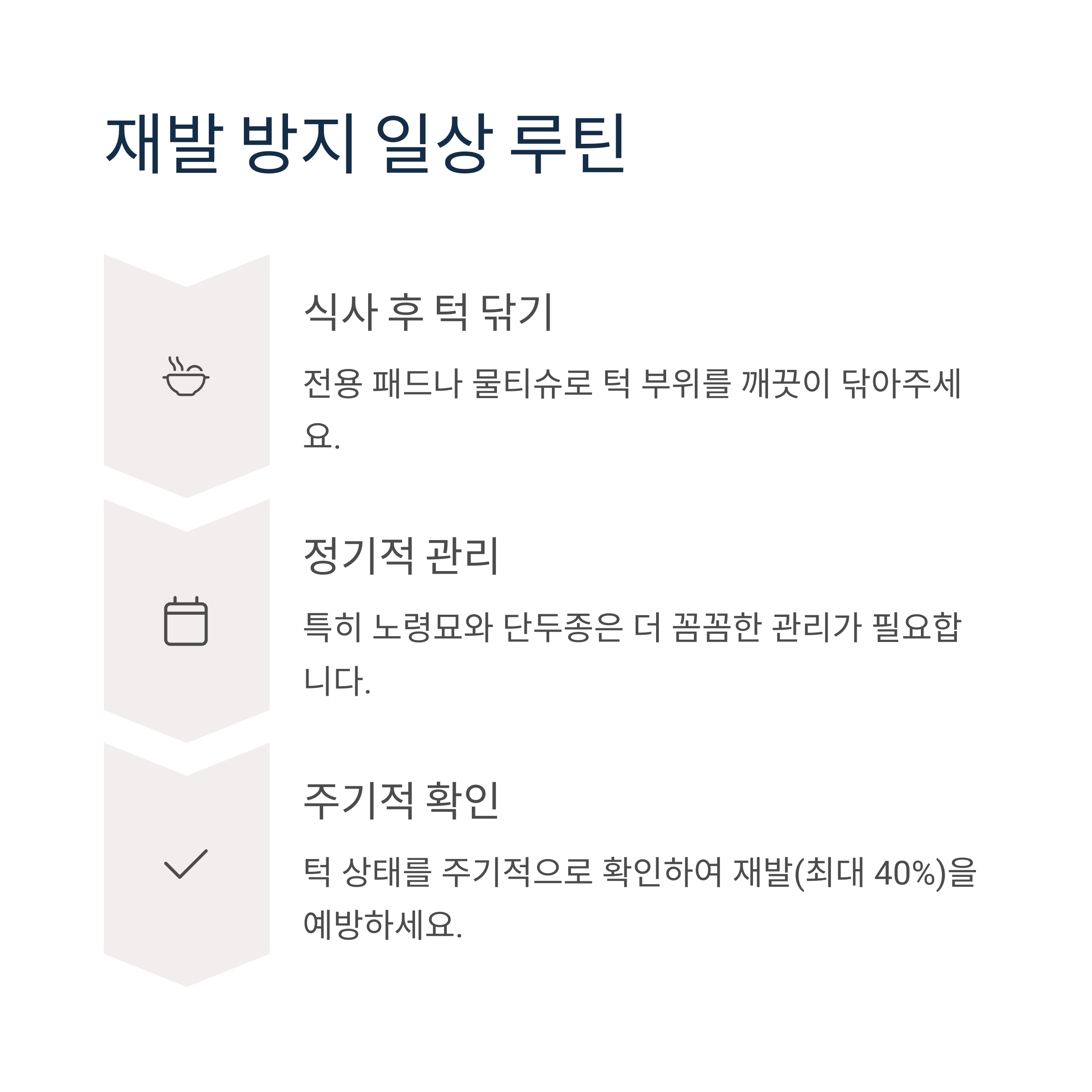 재발 방지 일상 루틴