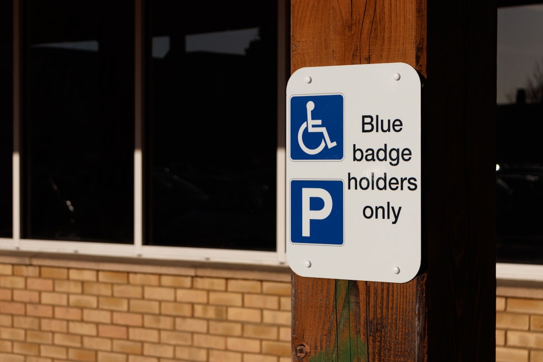 Disabled parking sign