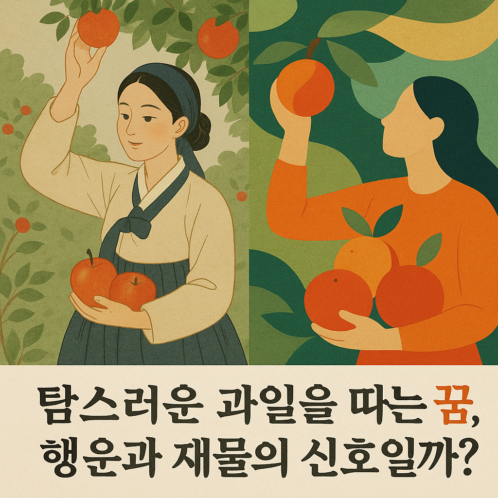 탐스러운 과일을 따는 꿈
