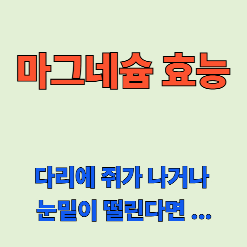 마그네슘 효능 썸네일