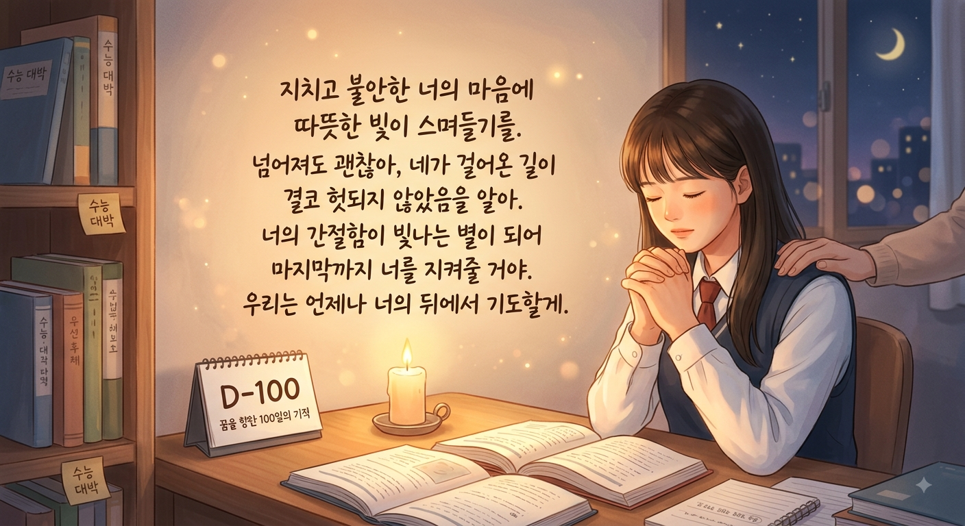 수능 D-100 수험생 기도문