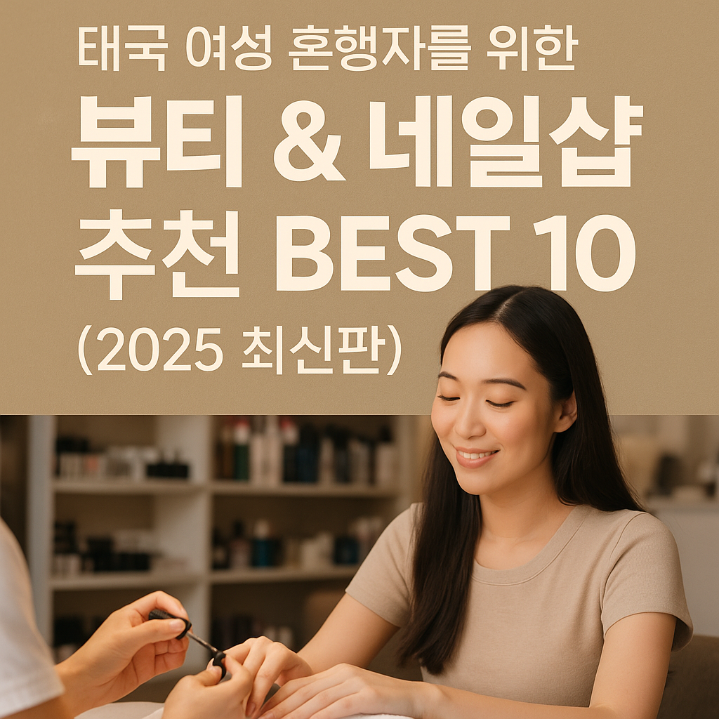 태국 여성 혼행자를 위한 뷰티 &amp; 네일샵 추천