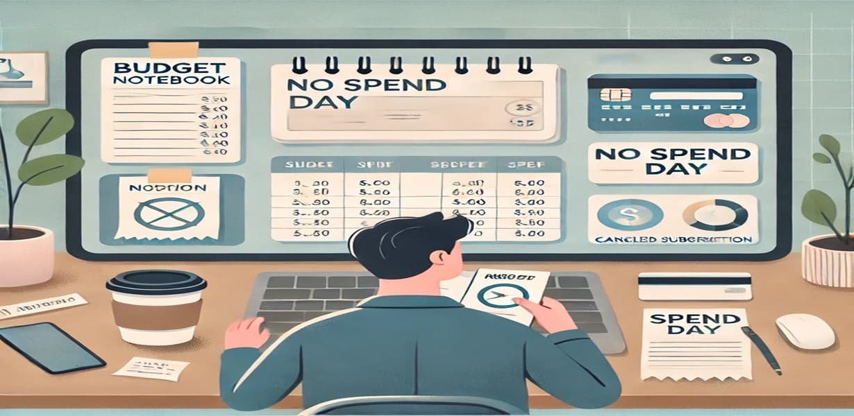 지출 통제와 소비 습관 개선을 위해 재정 일기를 작성하는 사회초년생의 모습