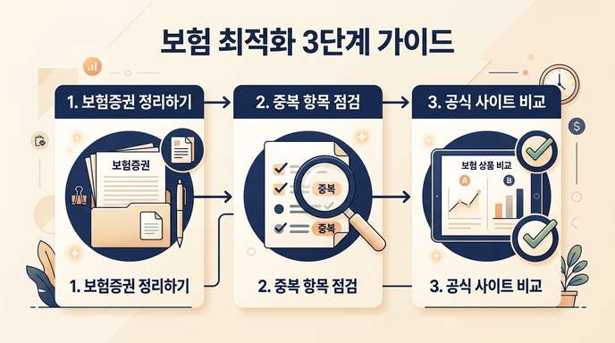 보험 비교 점검 흐름