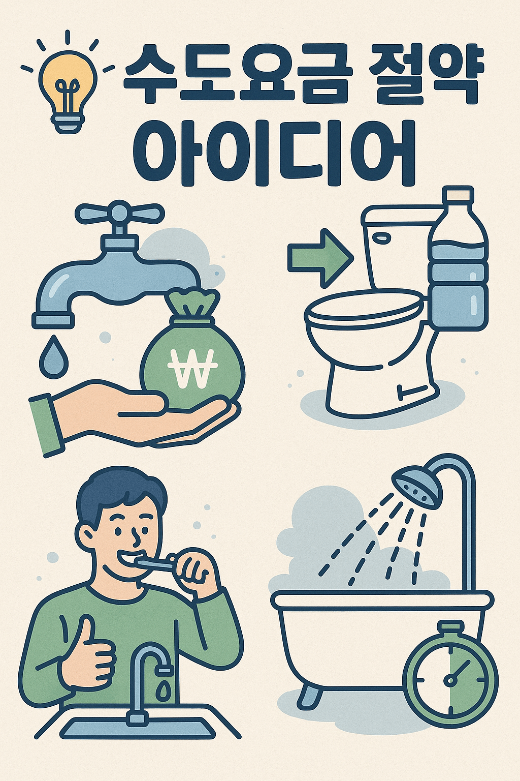 수도요금 절약 아이디어