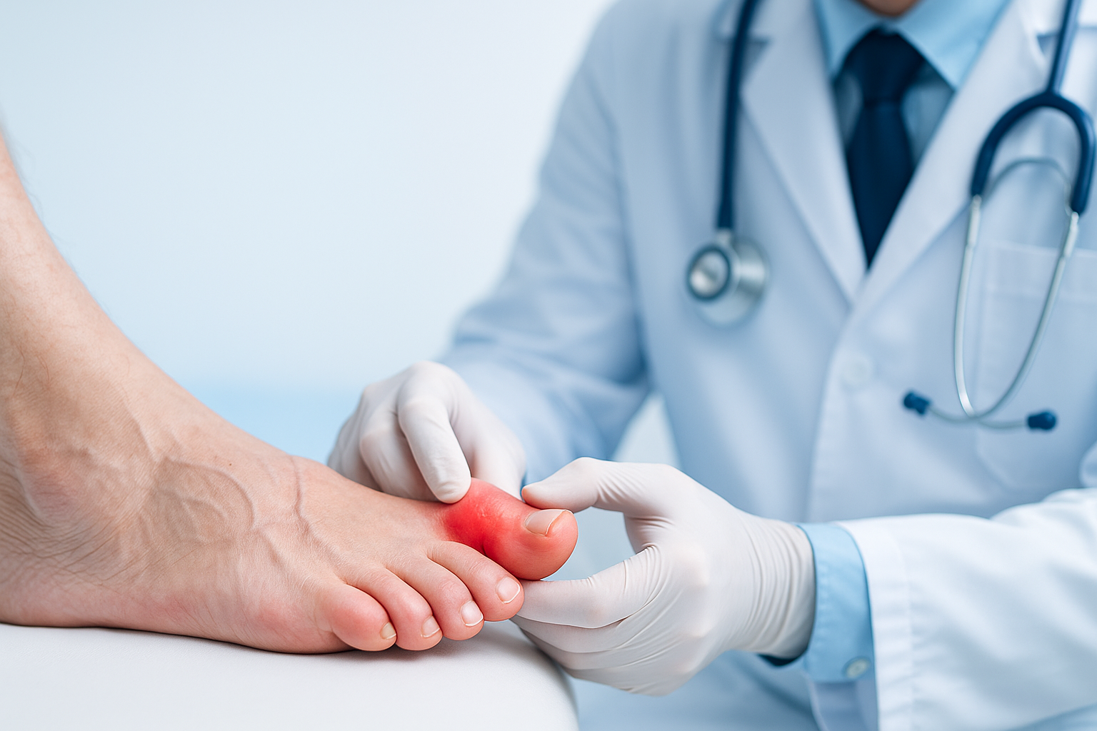 통풍 발가락 아픈 사진