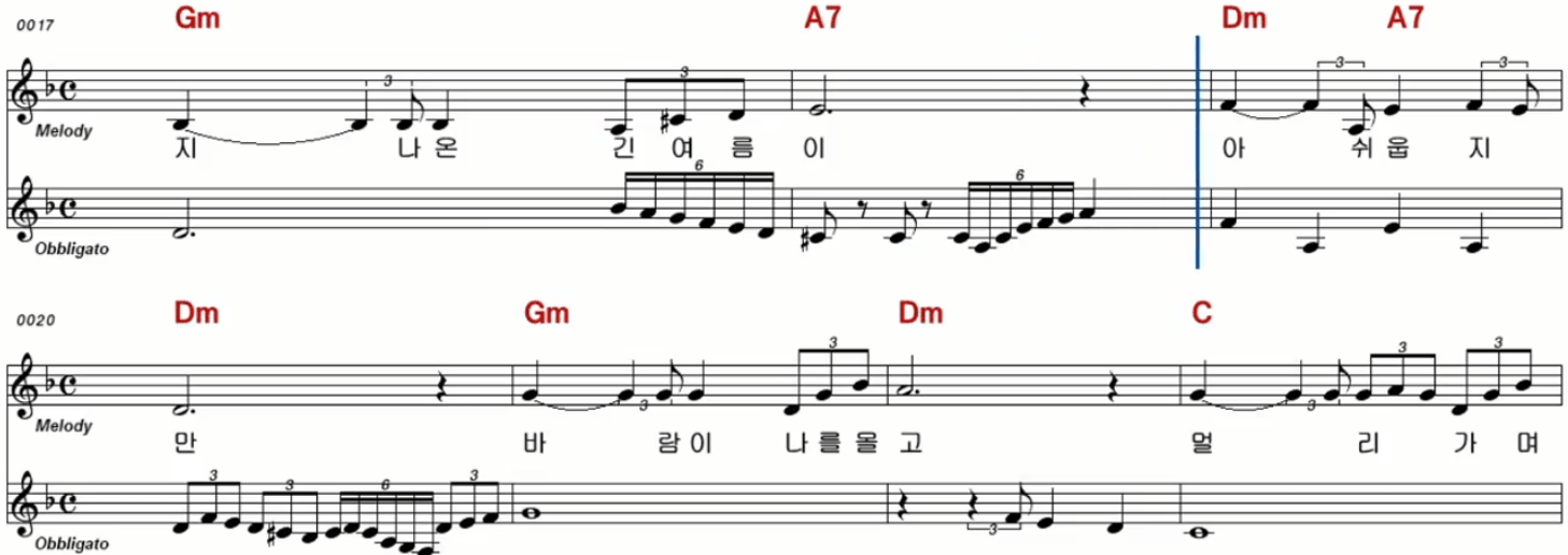 김연자(나훈아) 낙엽이 가는 길 악보