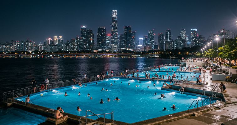 한강수영장 개장,야간개장 관련이미지