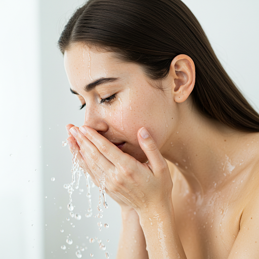 깨끗하게 행구고 보습하기