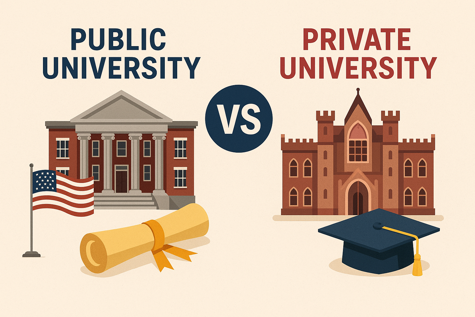 미국 주립대학 vs 사립대학