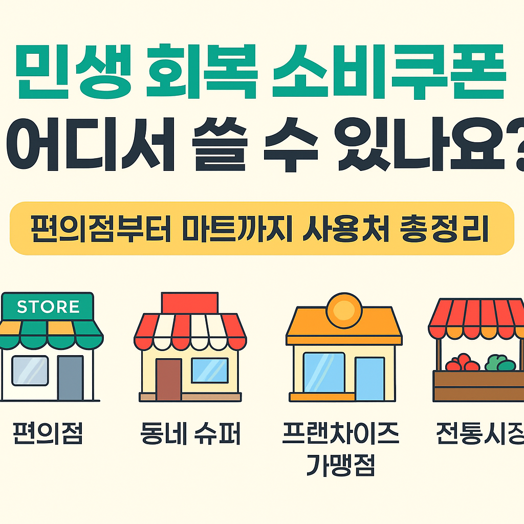 [신생아도 소비쿠폰] 받을 수 있을까? 민생회복 소비쿠폰 10문 10답 총정리