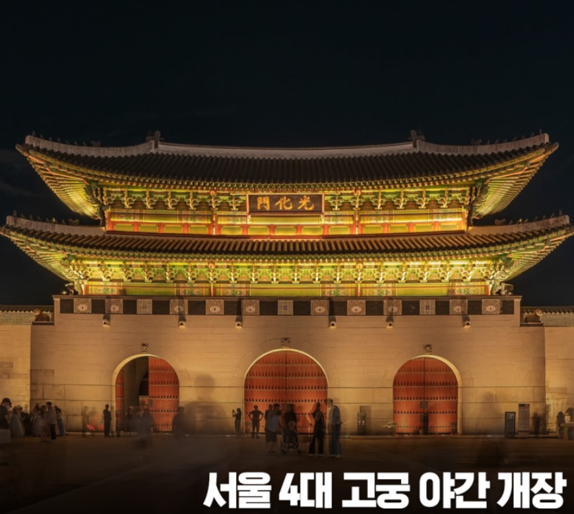 고궁 야간 개장 이미지