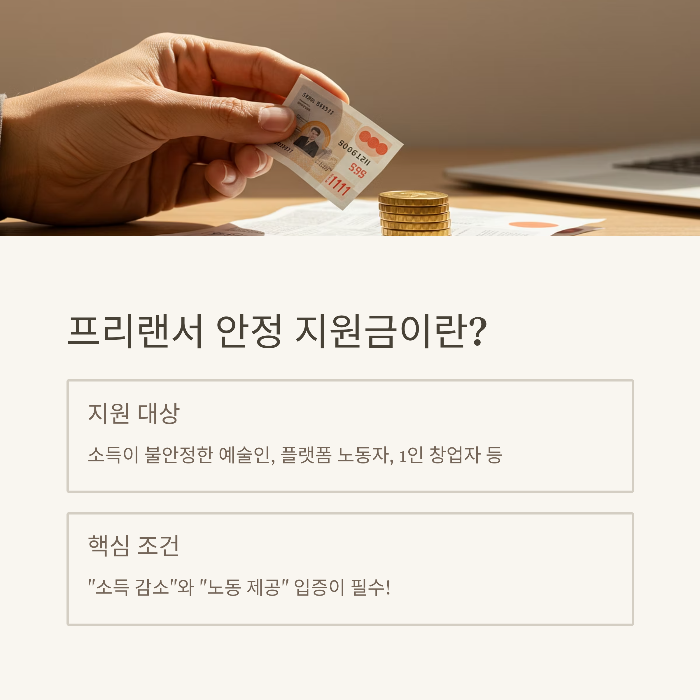 프리랜서 안정 지원금