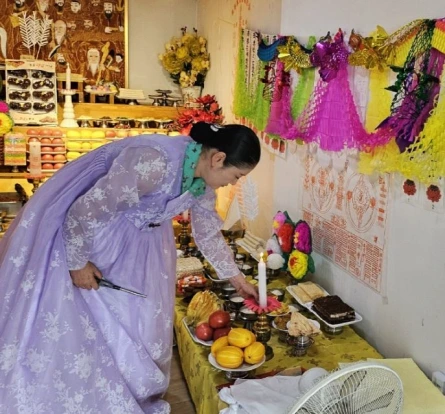 태을궁 선생님 굿 하는 모습