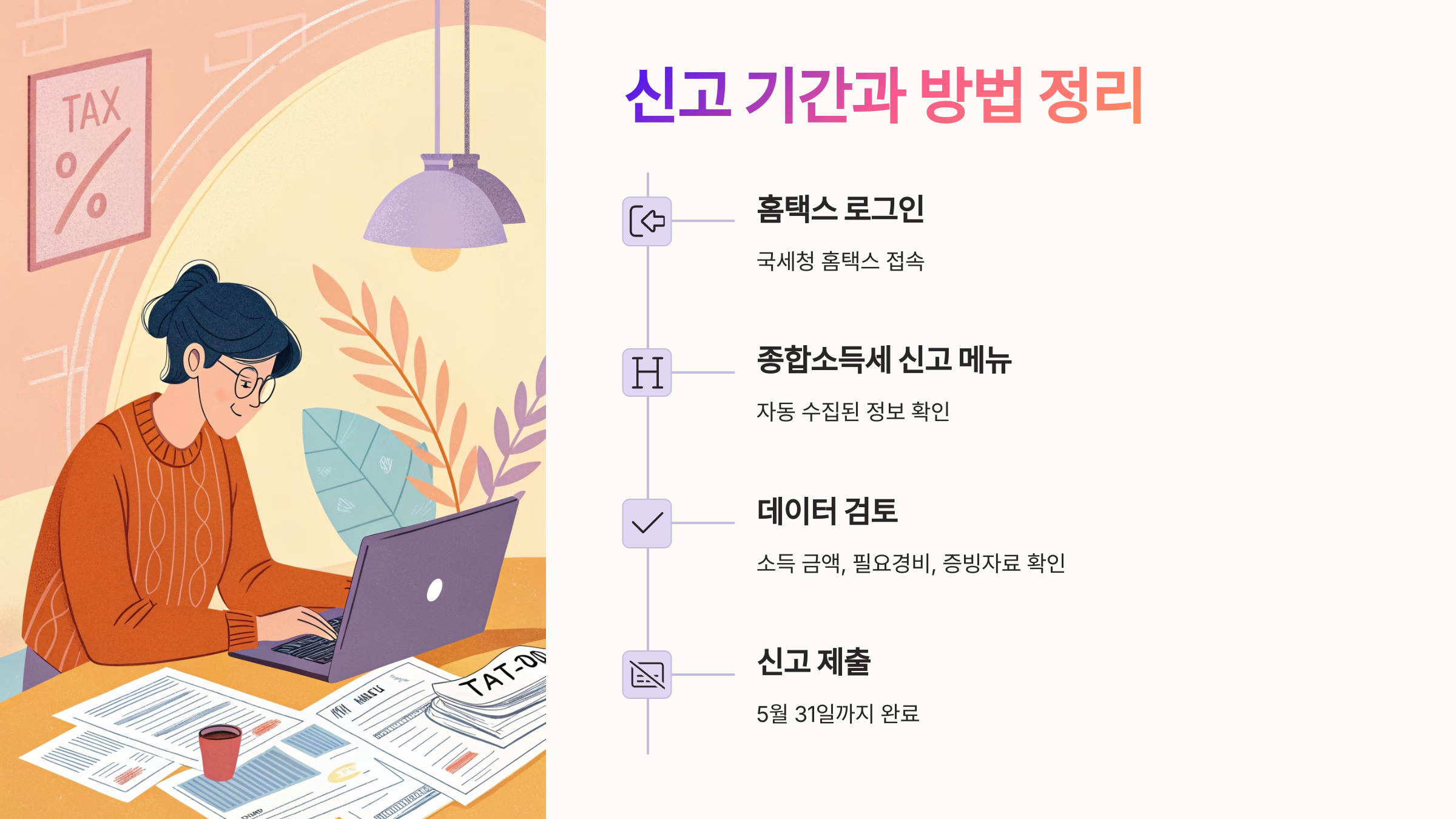 🗓 신고 기간과 방법 정리