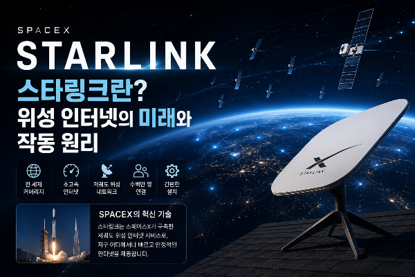 스페이스X 스타링크란? 위성 인터넷의 미래와 작동 원리