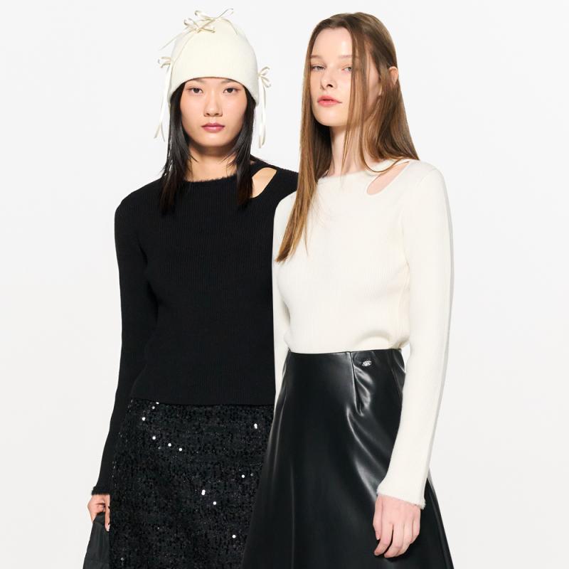 제너럴아이디어 컷아웃 리브드 풀오버 WBC4L05537