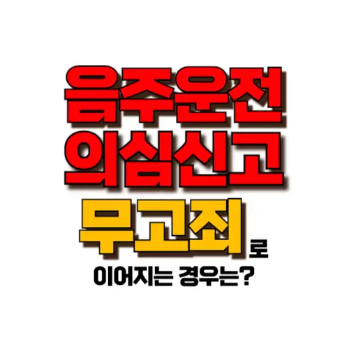 음주운전 의심 신고 무고죄 썸네일