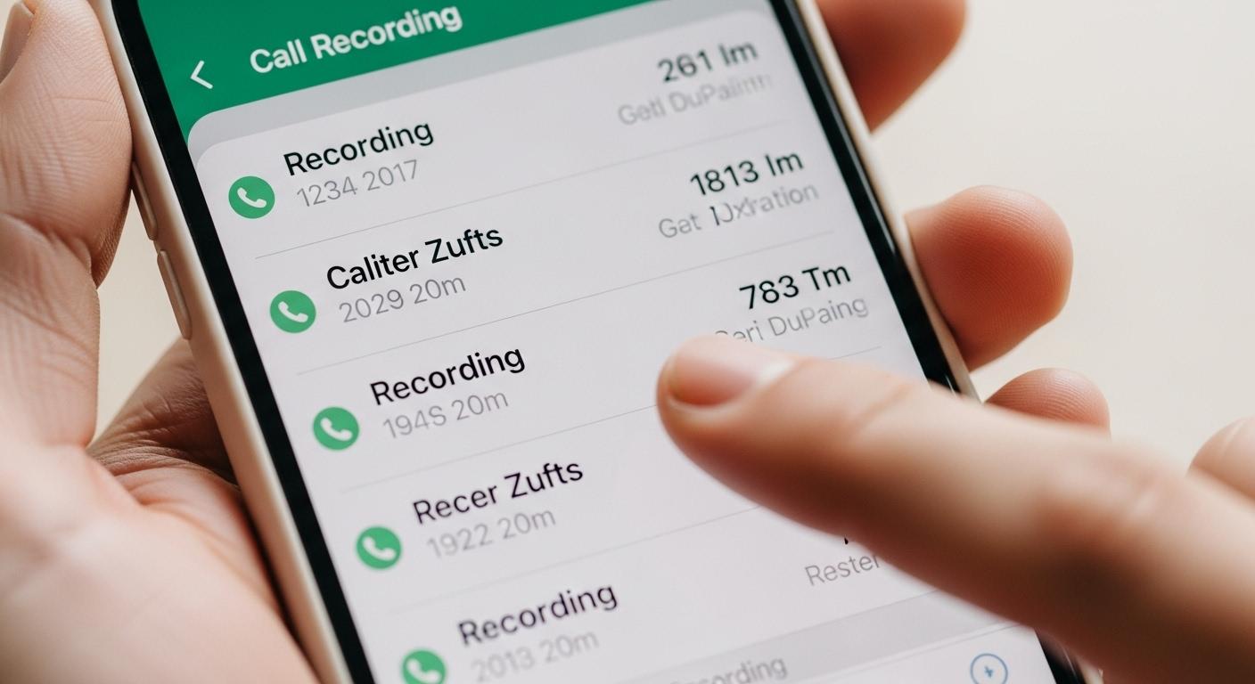 아이폰 통화 녹음 파일 확인 방법