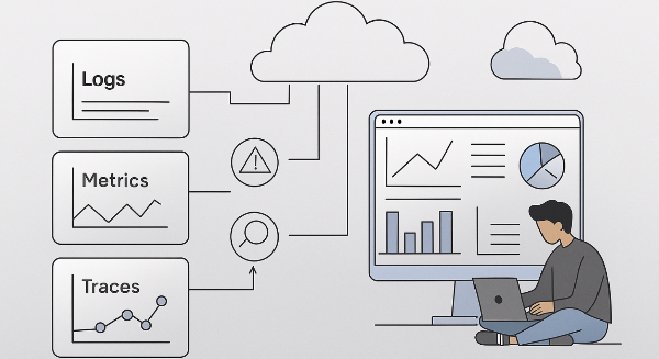 Monitoring vs Observability 삽화 이미지