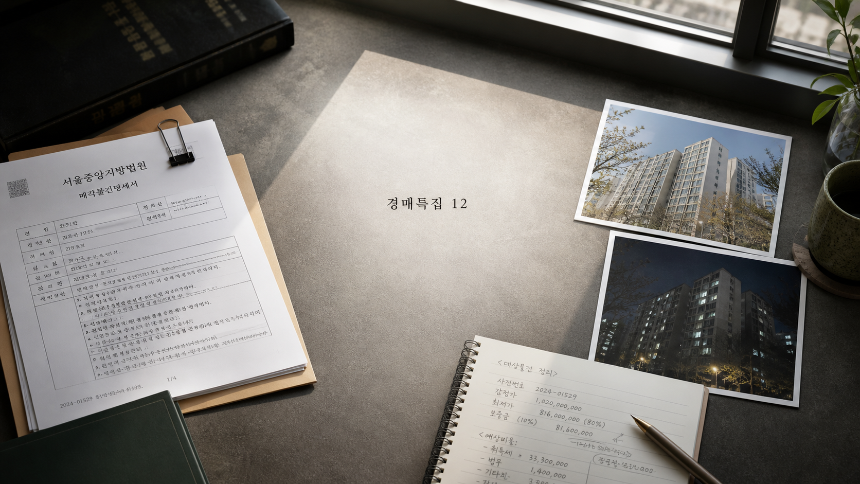 낮에 한 번, 밤에 한 번? 임장 두 번 가야 하는 이유의 핵심 확인 항목을 정리한 부동산 경매 안내 표지