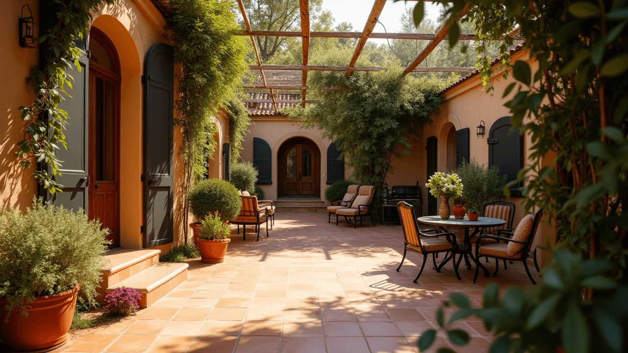 지중해스타일주택정원