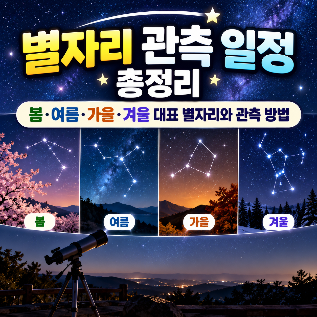 별자리 관측 일정