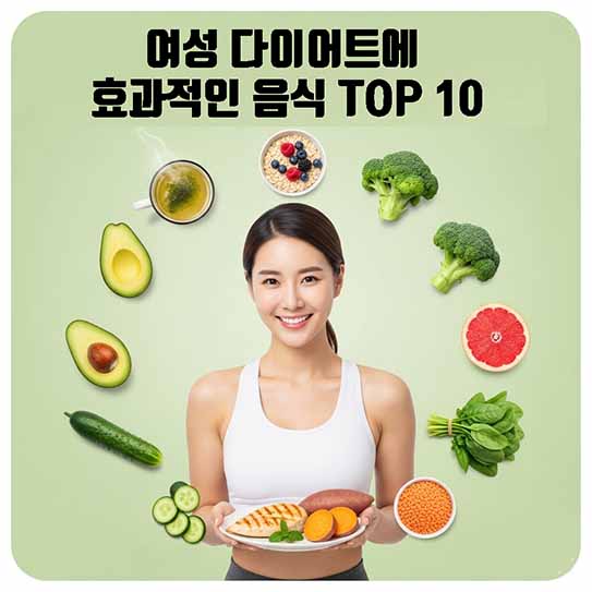 여성 다이어트에 효과적인 음식 TOP 10