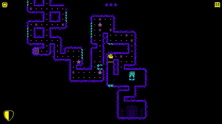 툼오브더마스크에서-캐릭터를-조종하여-적을-피해-동전들을-수집하는-화면