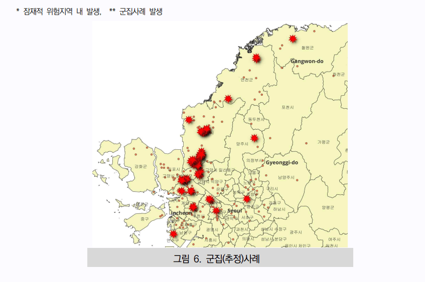 말라리아 발생 현황 지도