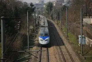 다리 위를 달리는 KTX
