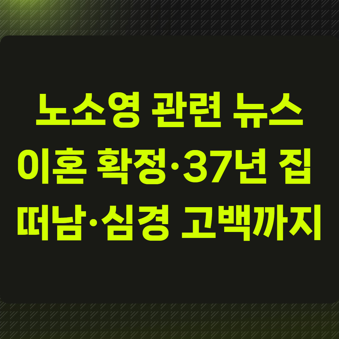 노소영 관련 뉴스