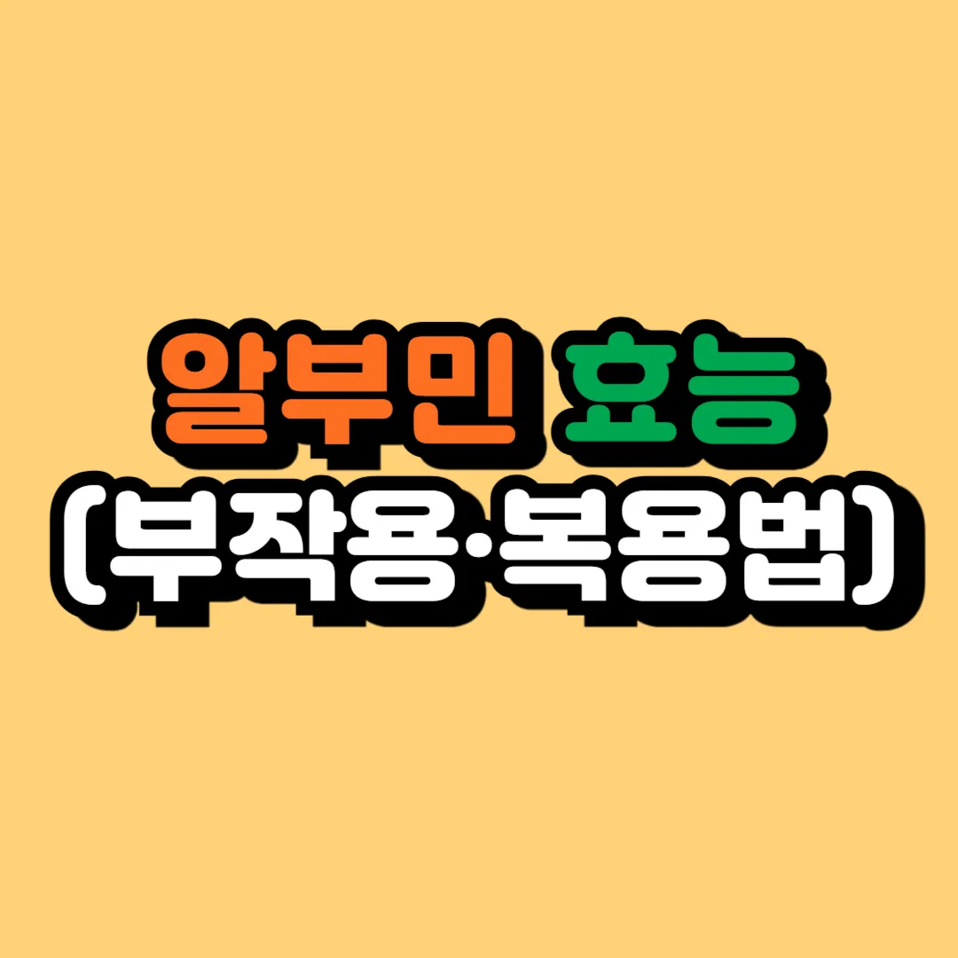 알부민의 효능