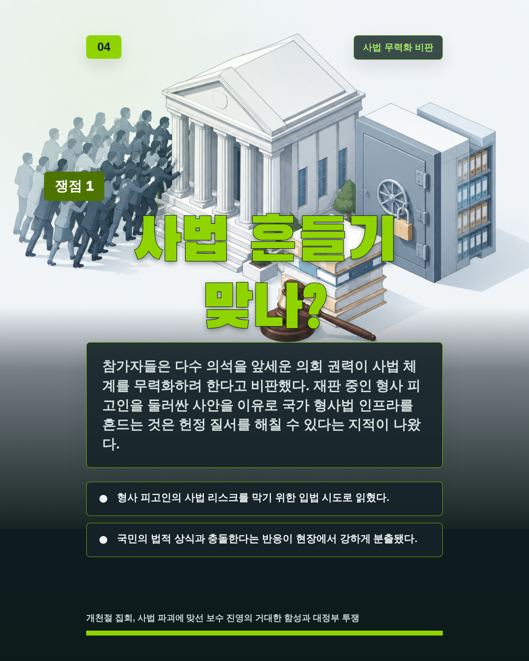 사법 흔들기 맞나?