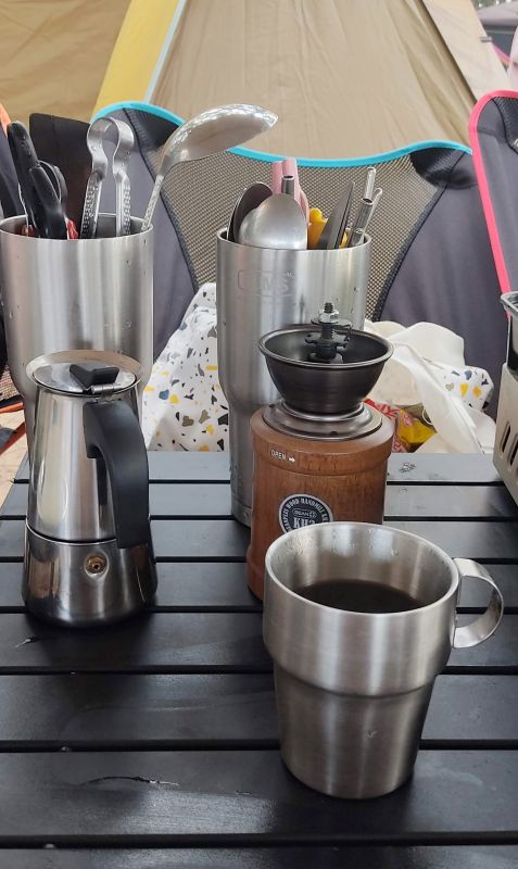 모카포트로 만든 에스프레소