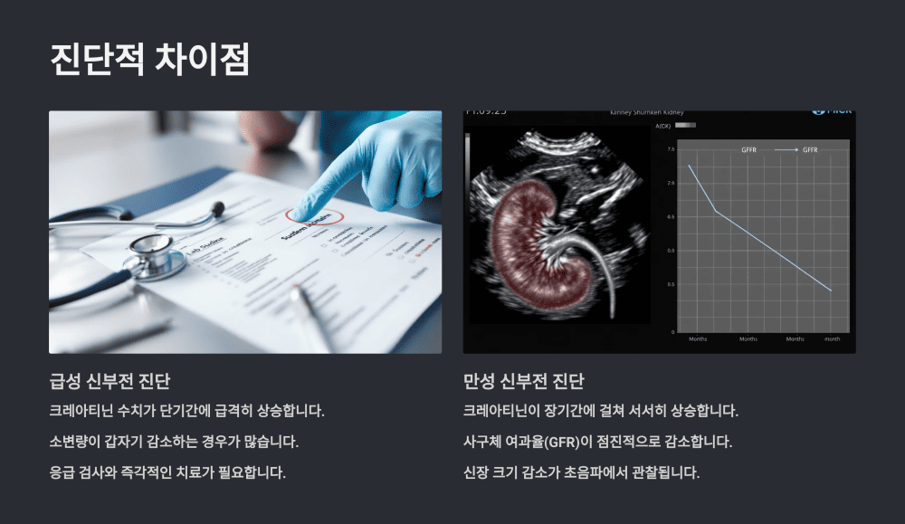 진단적 차이점