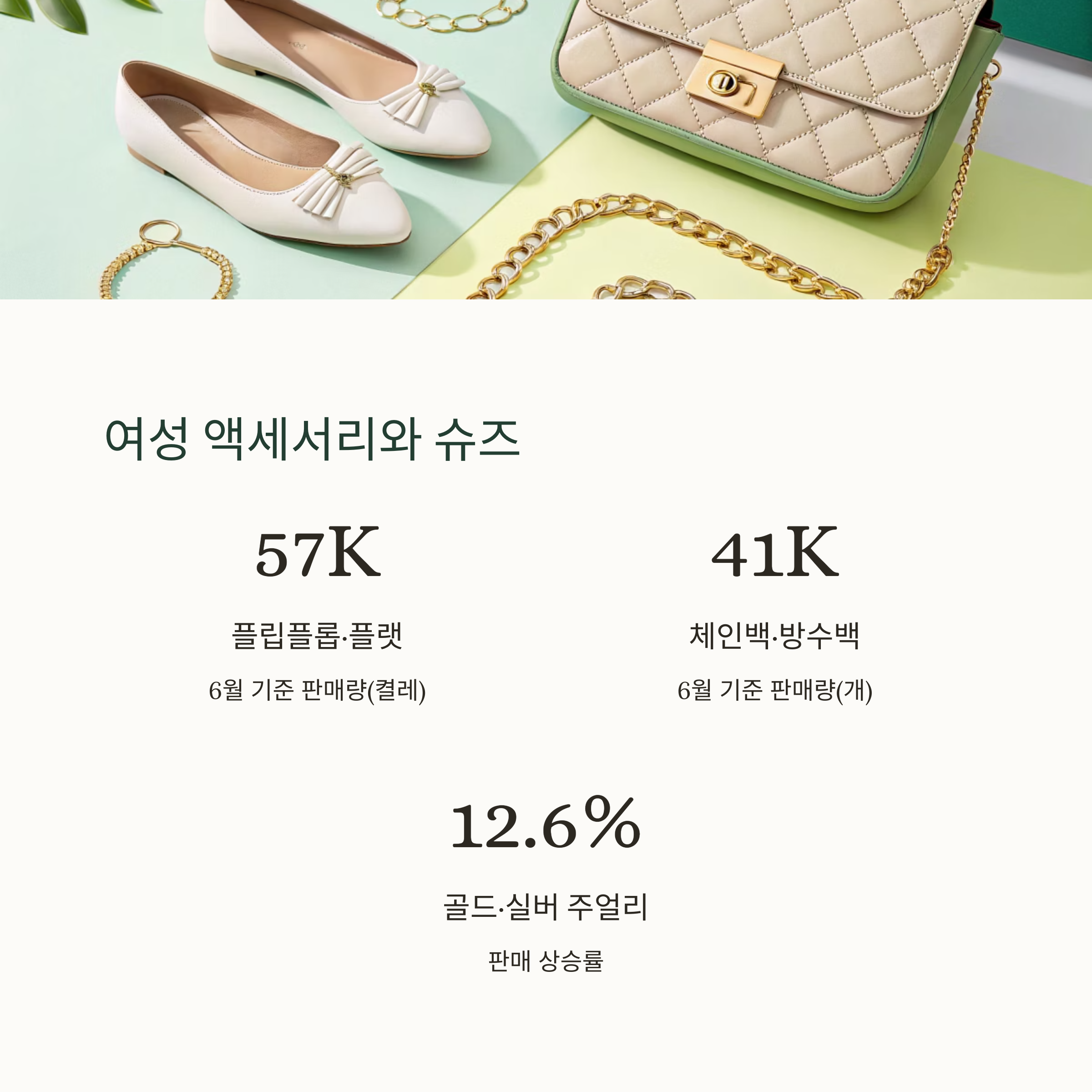 여성 액세서리와 슈즈