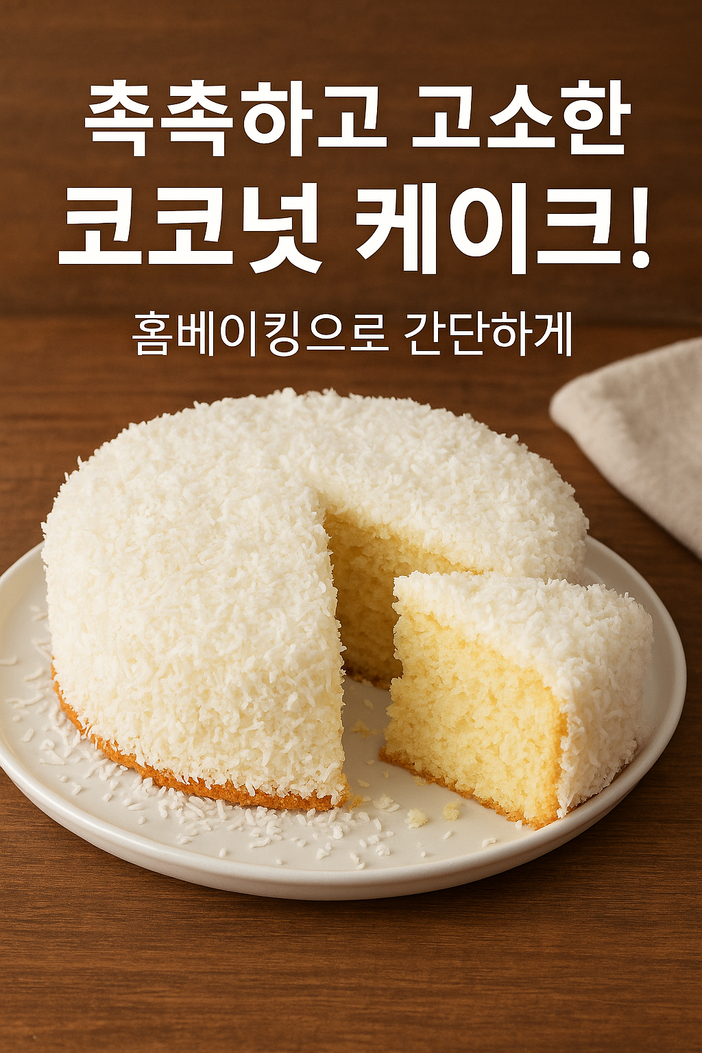 코코넛 케이크 만들기