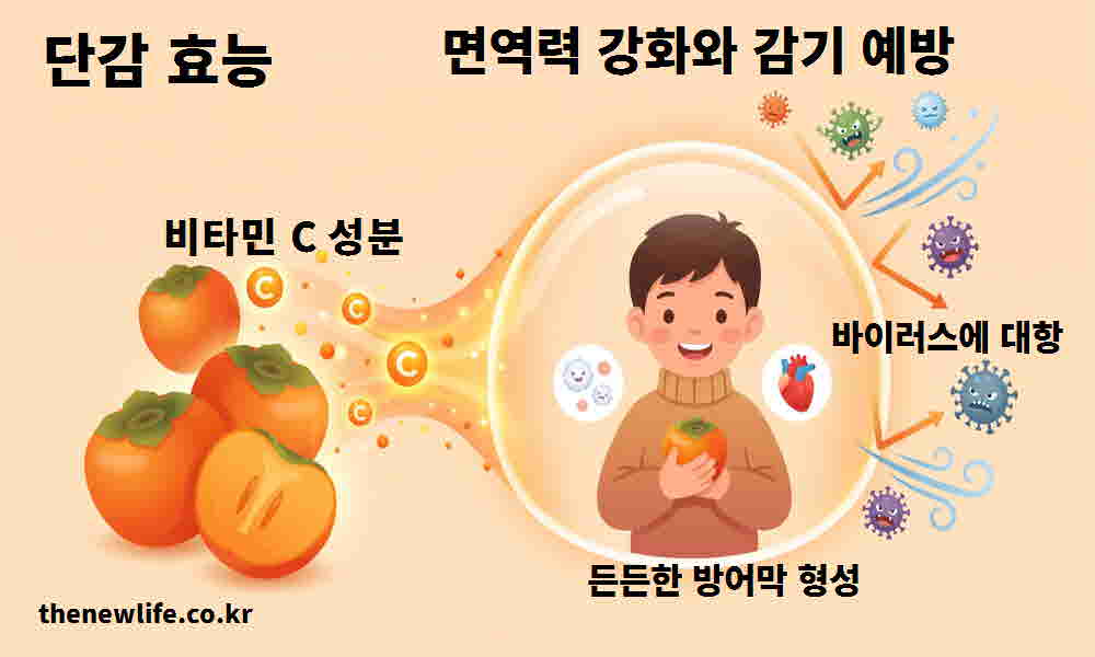 단감 효능 면역력 강화 감기 예방
