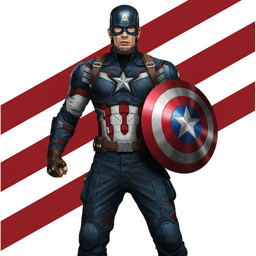 캡틴 아메리카 Ai 생성 이미지