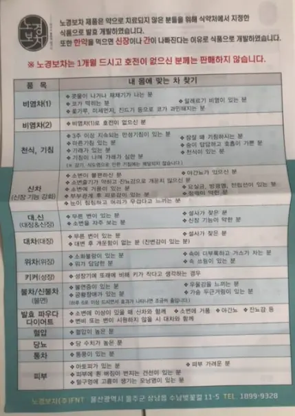 노경보차-식음-안내