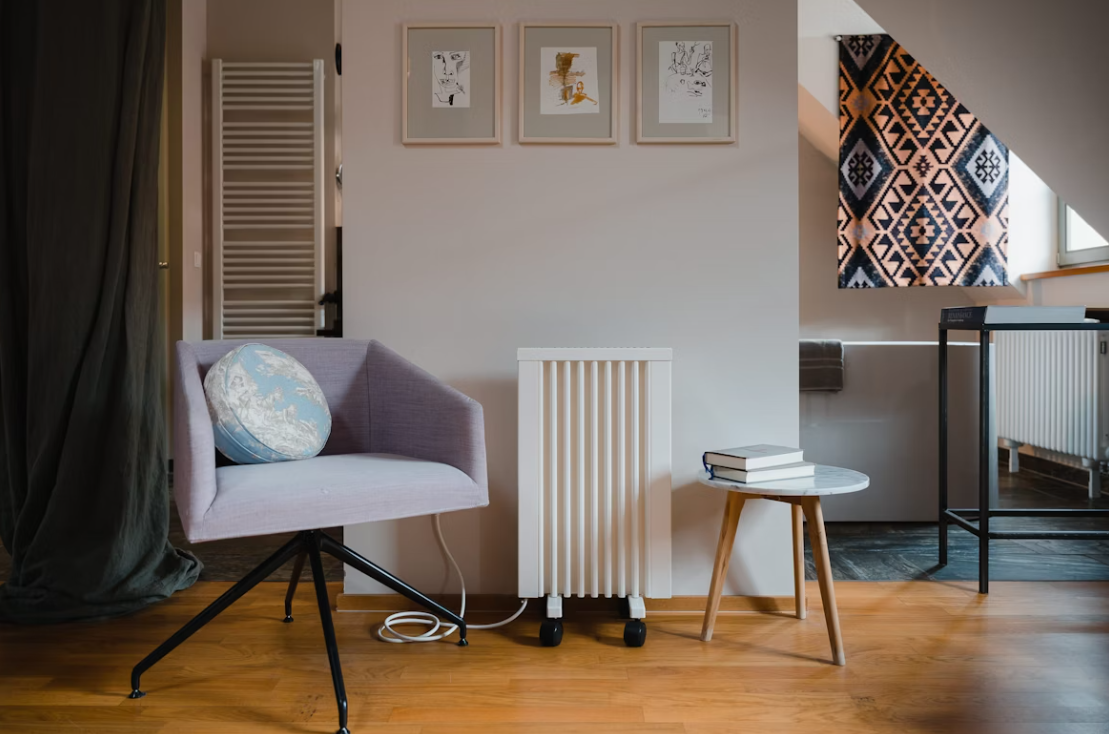 유럽 겨울철 실내