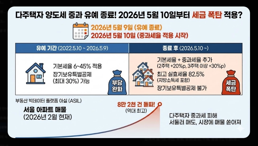 다주택자 양도세 기본세율 범위 [5월 9일 데드라인] 2주택 3주택 절세 전략 및 시뮬레이션