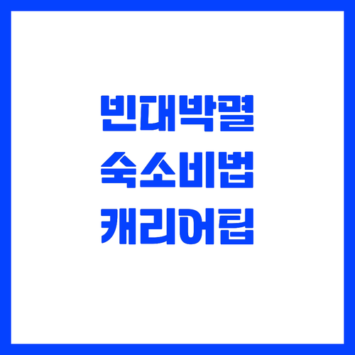 빈대 걱정 없는 위생적인 숙소 고르는..