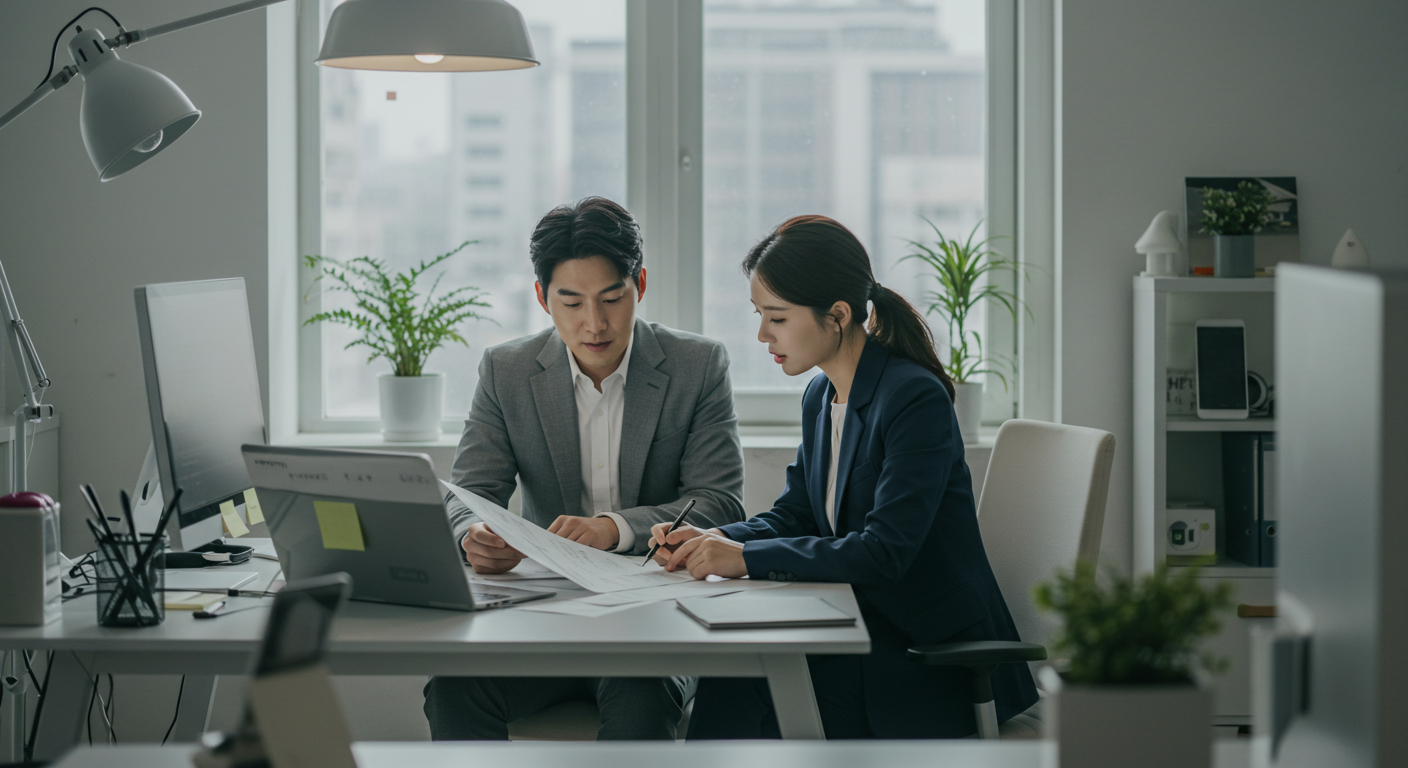 사무실 수납장 인테리어