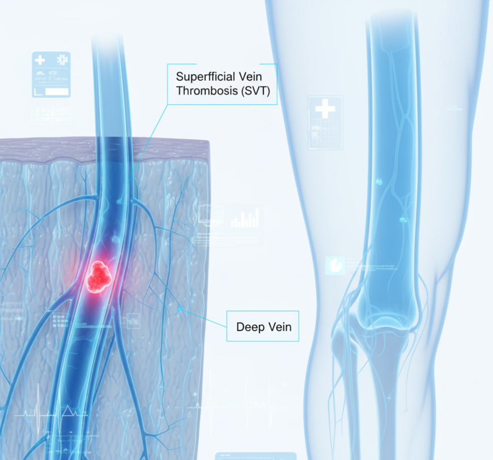 의학용어 표재정맥혈전증(SVT)