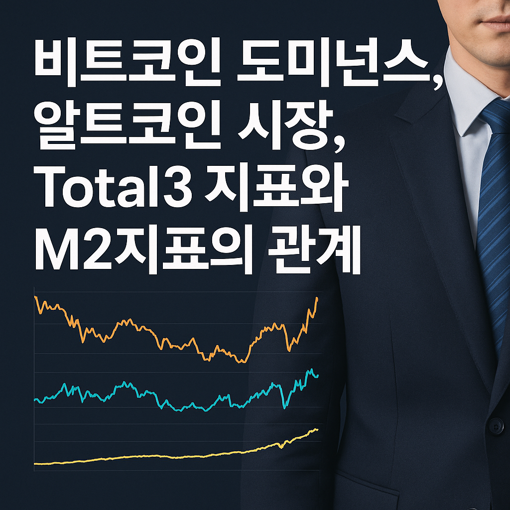 비트코인 도미넌스, 알트코인 시장, Total3 지표와 M2지표의 관계