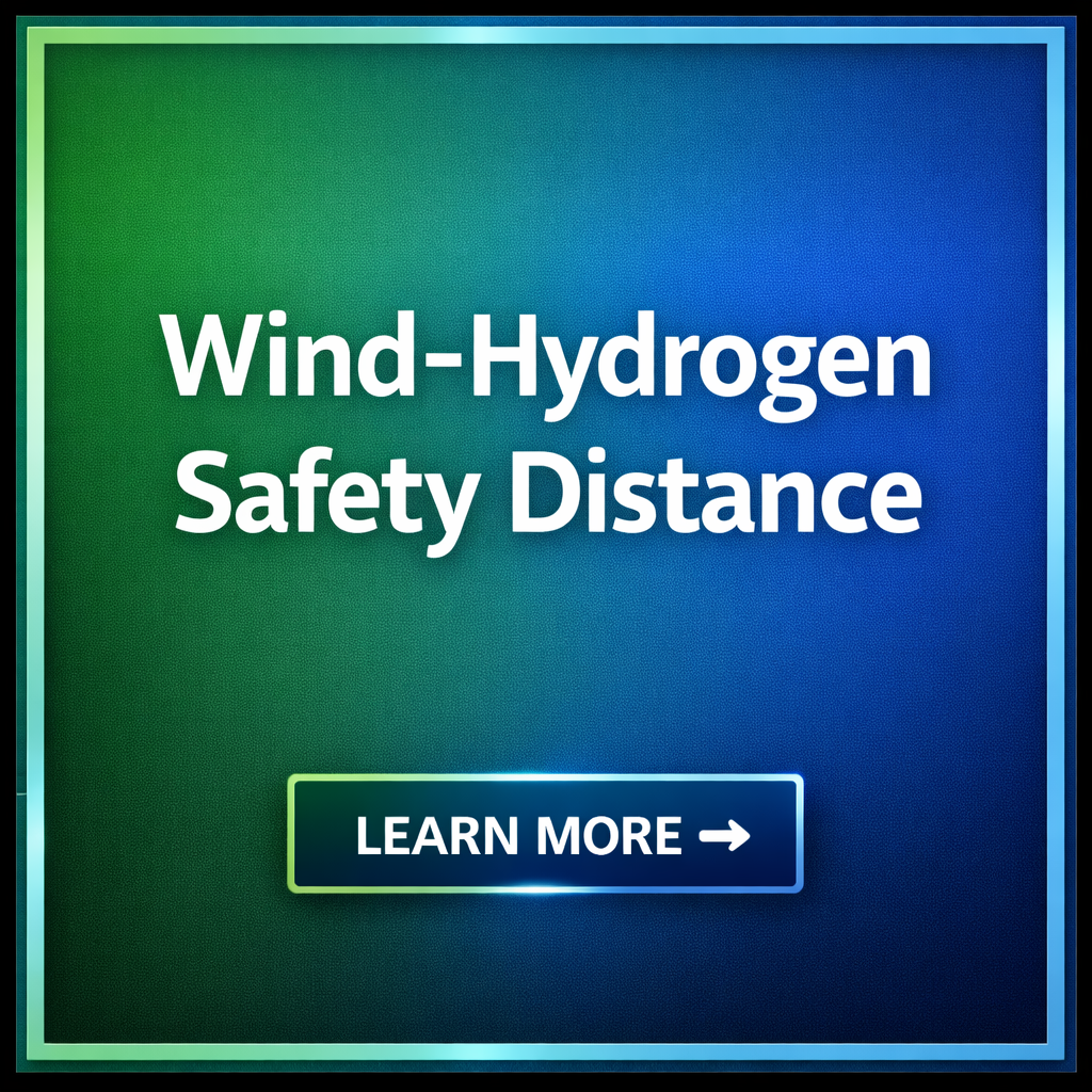 풍력 단지 조성 현장에서 수소 장비와 전력 설비 간 안전 거리 문제